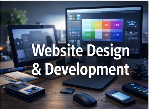 Website design and development workspace
